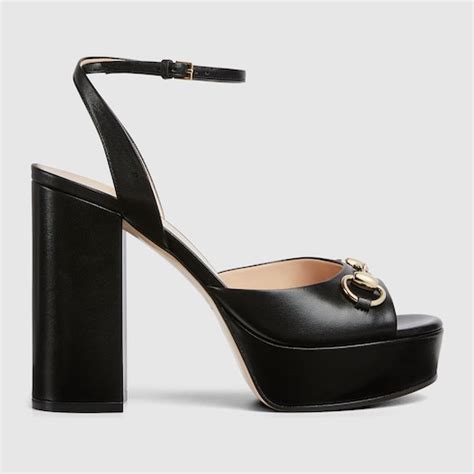 sandale a semelle compensee gucci|Gucci Sandales à semelle compensée avec détail Mors pour femme.